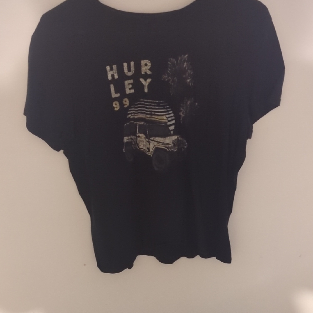 Hurley Black Tee with Graphic Print